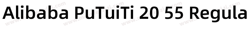 Alibaba PuTuiTi 20 55 Regular字体转换